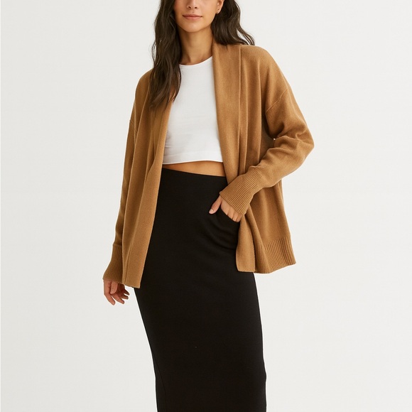 Adrianna Papell Sweaters - Adrianna Papell Tan Women's Cardigan